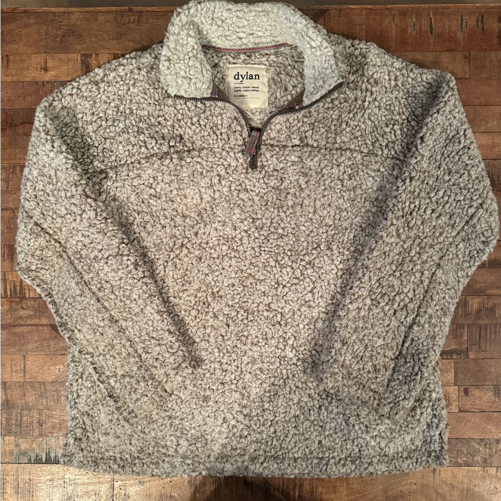 Dylan by true grit Frosty tipped quarter zip size medium EUC
